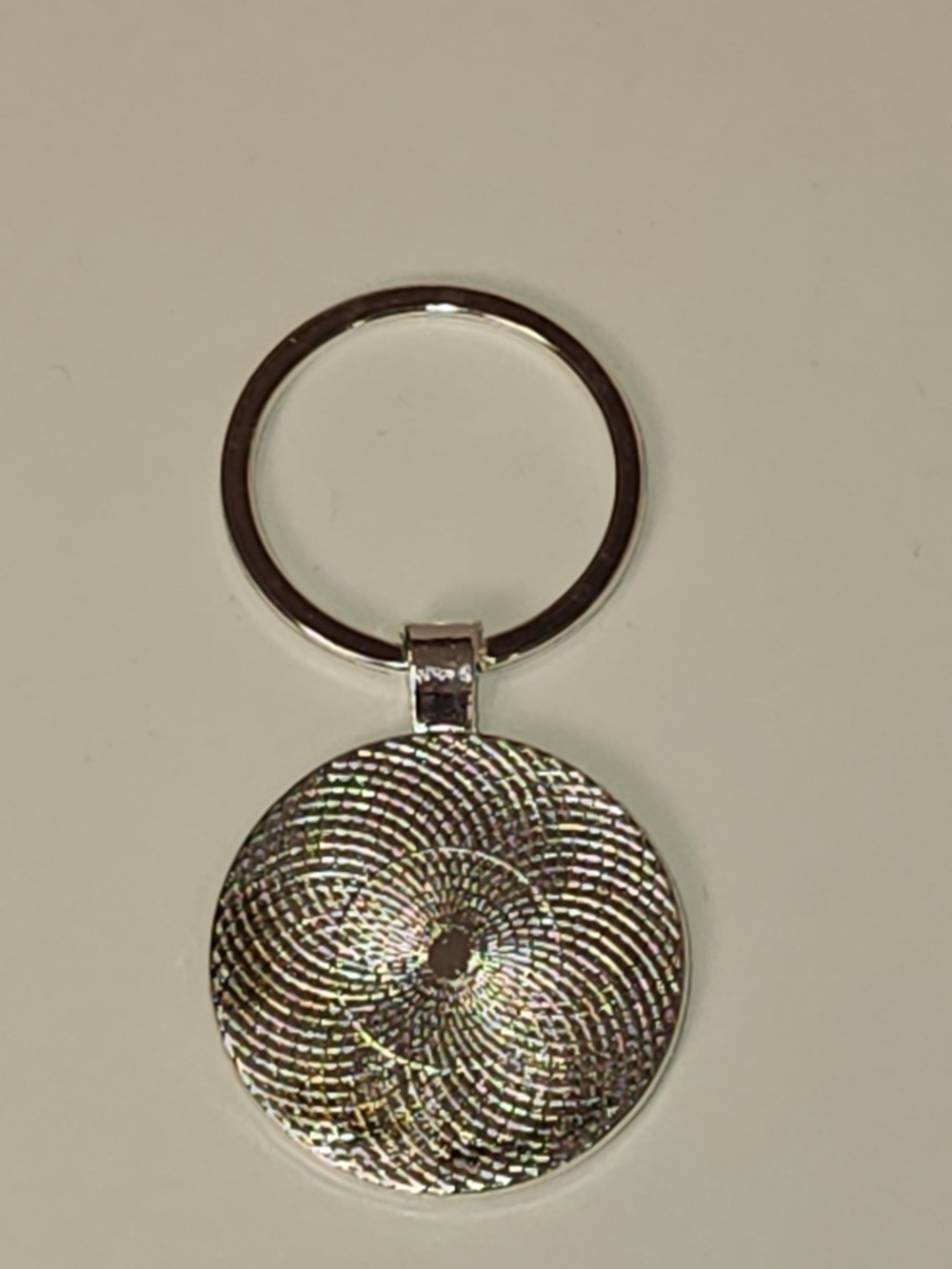 Louis Vuitton Suhali interior cloth Black Monogram Round Silver Keychain Ring - Picture 5 of 7